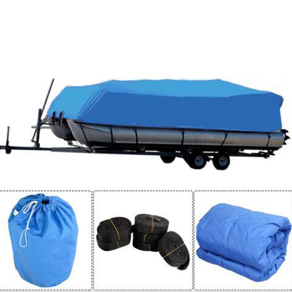 17 18 19 20 Quot Heavy Duty Fabric 600d Waterproof Trailerable Pontoon Boat Cover Ebay Boat Cover Templates