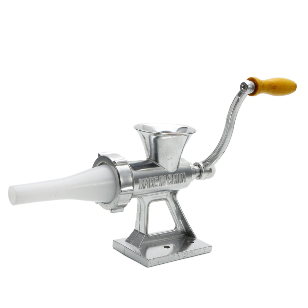 Table Hand Crank Manual Meat Grinder Mincer Stuffer Sausage Filler
