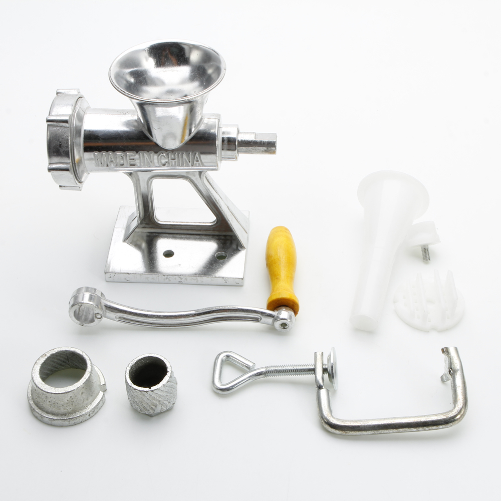 Table Hand Crank Manual Meat Grinder Mincer Stuffer Sausage Filler