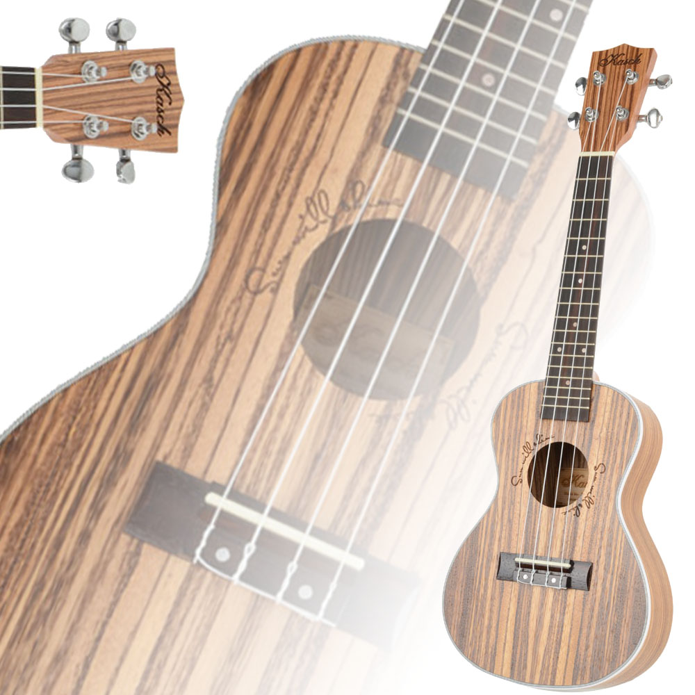 New 23" Professional Exquisite Zebra Wood Concert Ukulele eBay