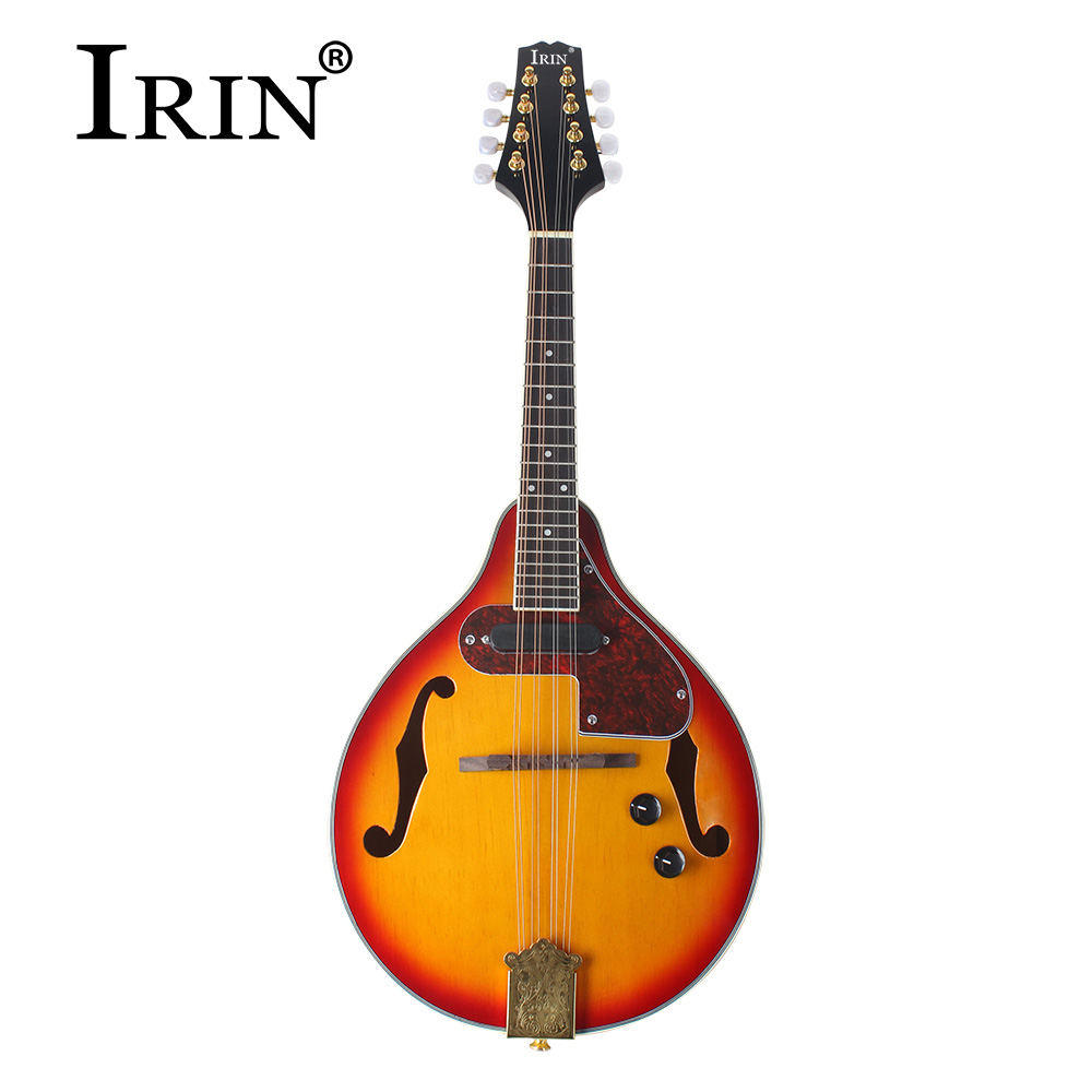 New IRIN Electric A style Classic Spruce Acoustic Mandolin with Bag Case