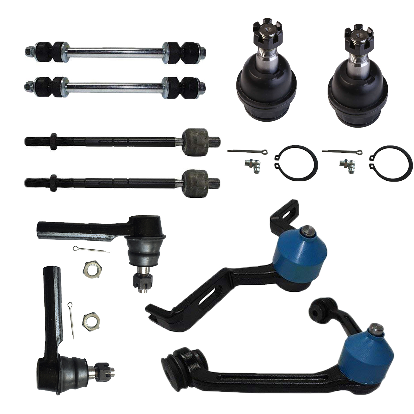 Front Upper Control Arm Ball Joint Tie Rod End Sway Bar For Ford Mazda 2 Types