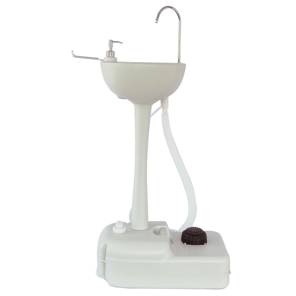 Outdoor Sports Camping Wash Basin Sink Removable Water Tank Faucet
