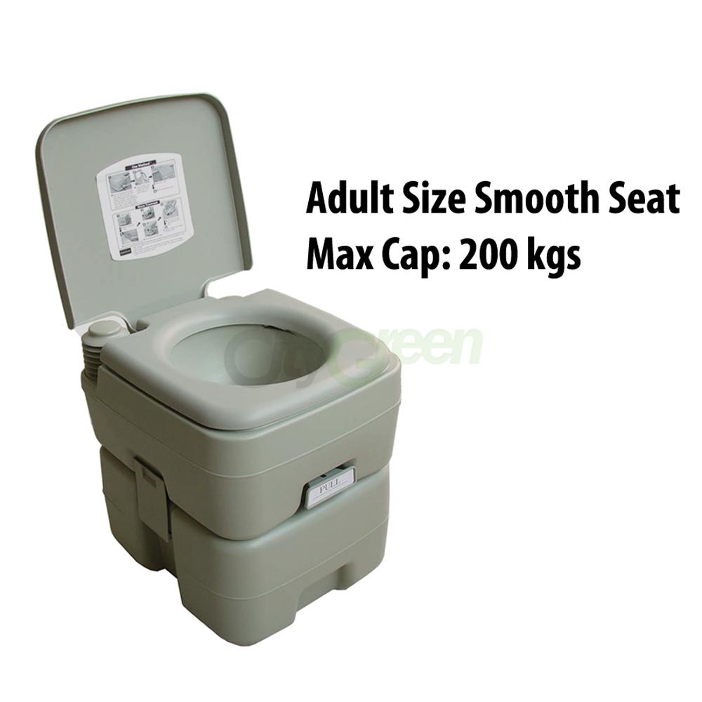 New 5 Gallon 20L Portable Toilet Flush Travel Outdoor Camping Hiking Toilet 749321358376 eBay
