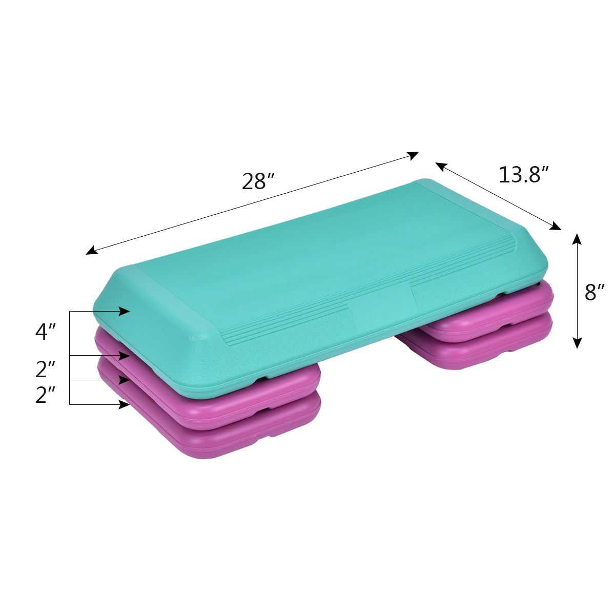 Adjustable Exercise Aerobic Step Fitness Yoga Gym Workout 3 Level