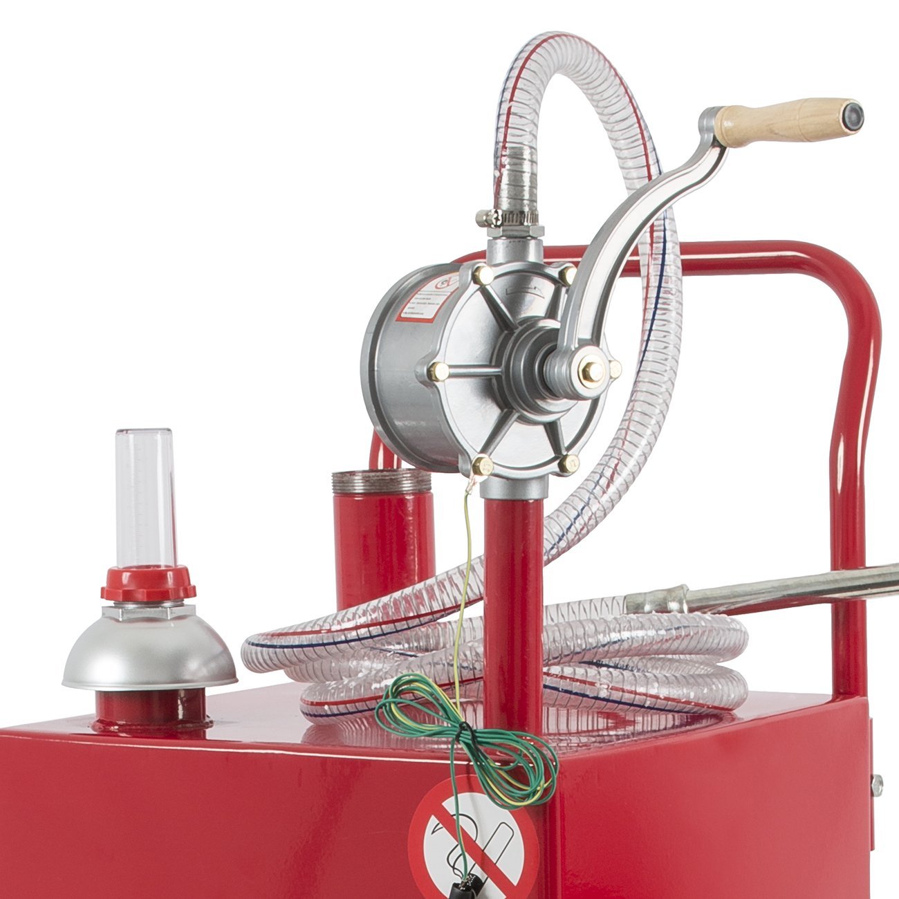 Portable 30 Gallon Gas Caddy Automotive Fluid Gasoline Fuel Transfer