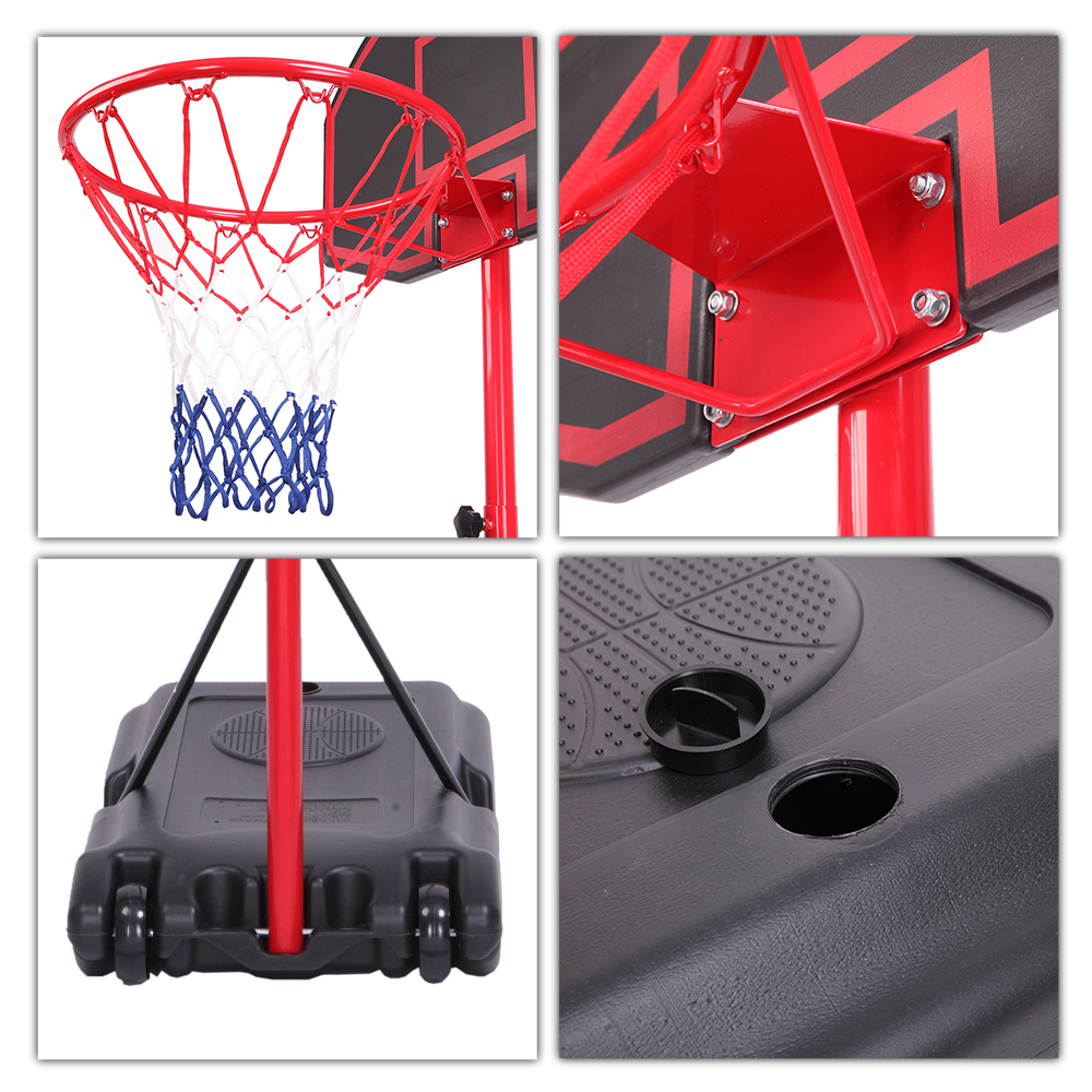 7.2Ft Basketball Hoop Adjustable Backboard Rim Portable Indoor Outdoor
